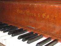 The piano prior to deconstruction